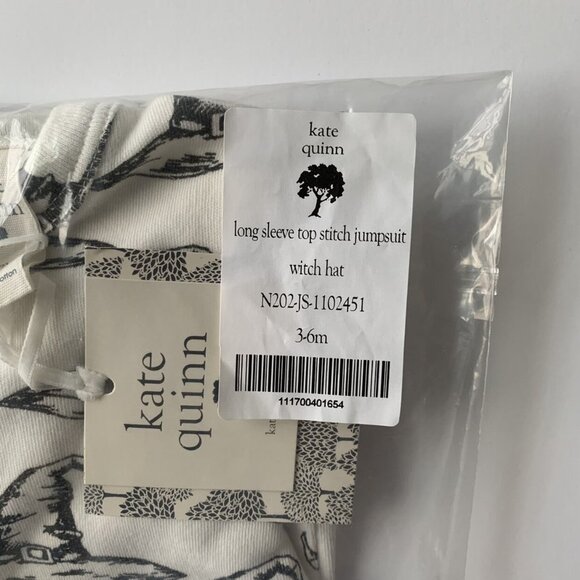 NWT Kate Quinn Organics With Hat Jumpsuit 12-18 or 18-24 Months - Picture 6 of 7